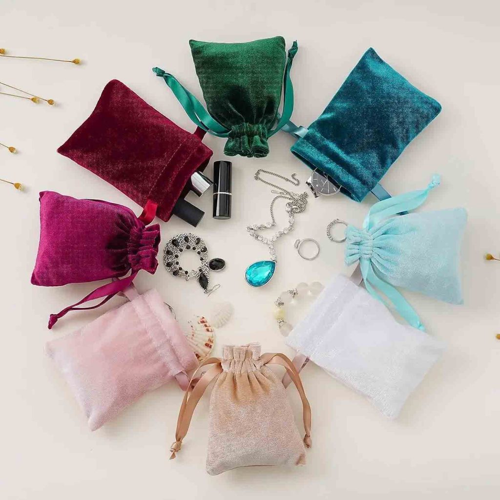 Velvet Jewelry Packaging Drawstring Bag  001